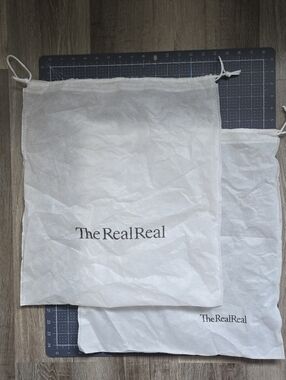 The Real Real Dust Bags Drawstring Lot Of 2